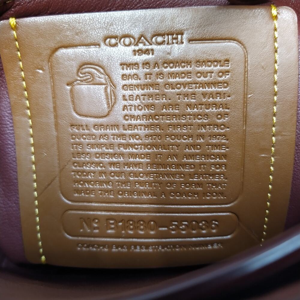 Coach 1941 Saddle 23 Brown Leather Flap Closure Crossbody Bag - Picture 12 of 16